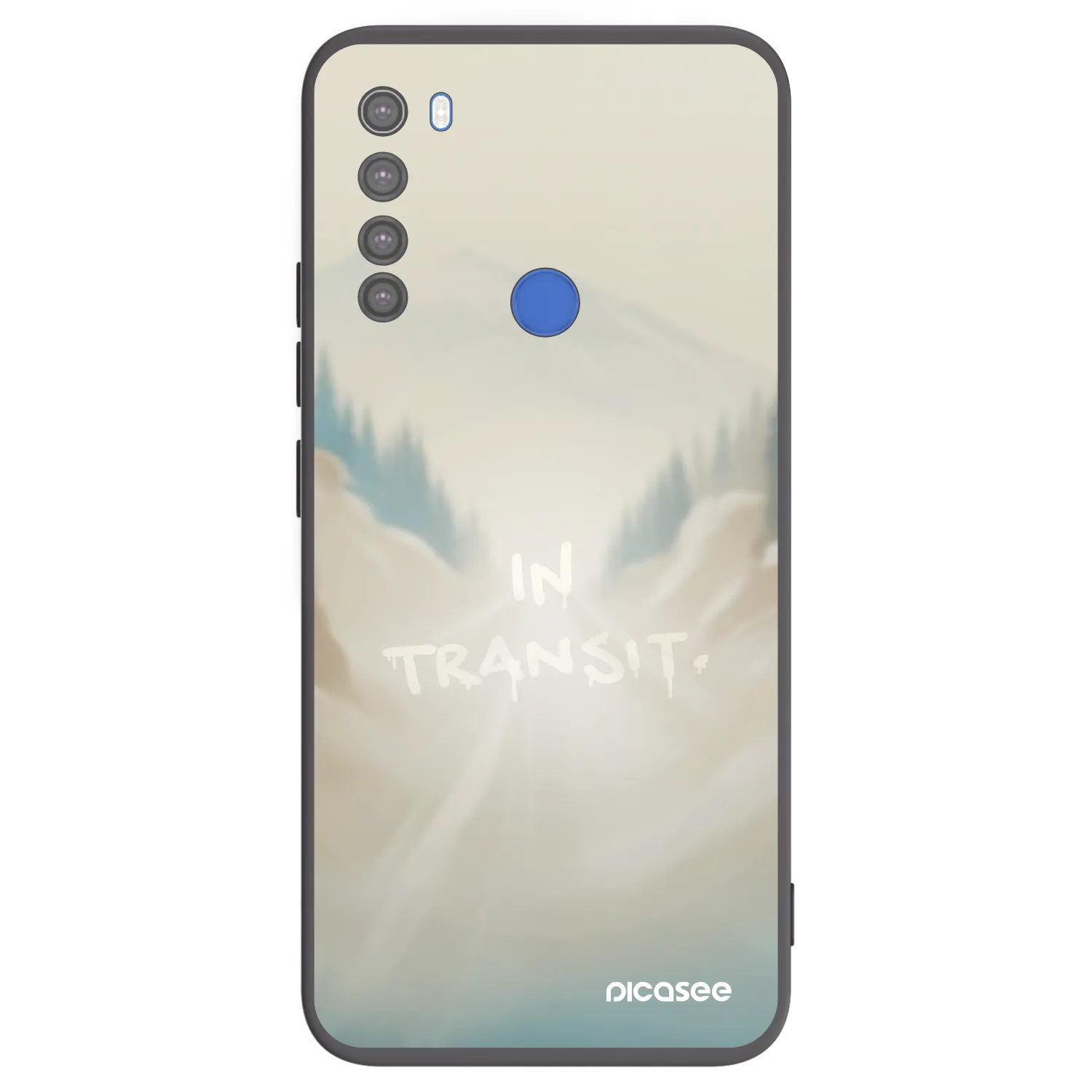 Picasee Μαύρη θήκη σιλικόνης για Xiaomi Redmi Note 8T - IN TRANSIT