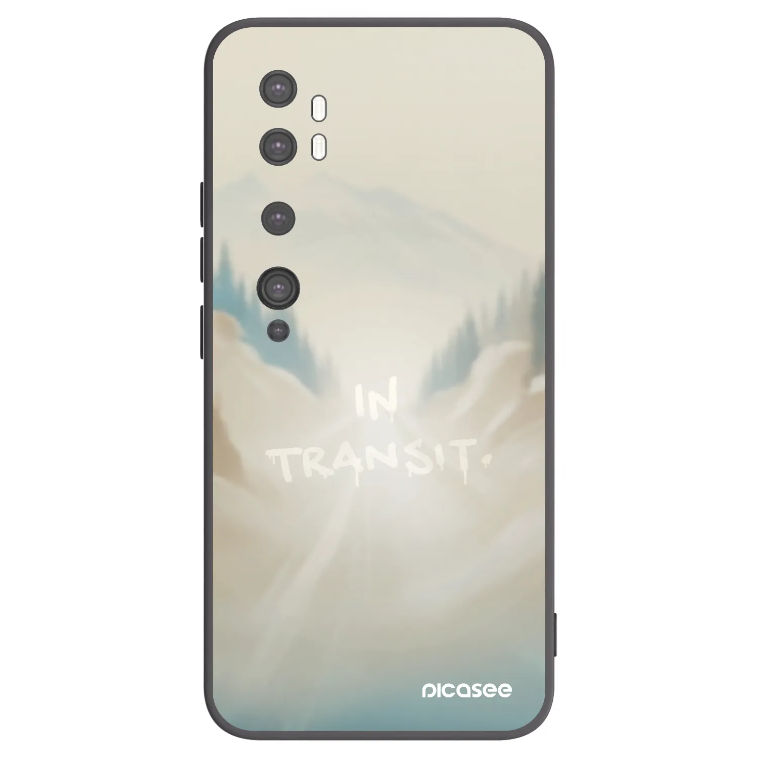 Picasee Μαύρη θήκη σιλικόνης για Xiaomi Mi Note 10 (Pro) - IN TRANSIT