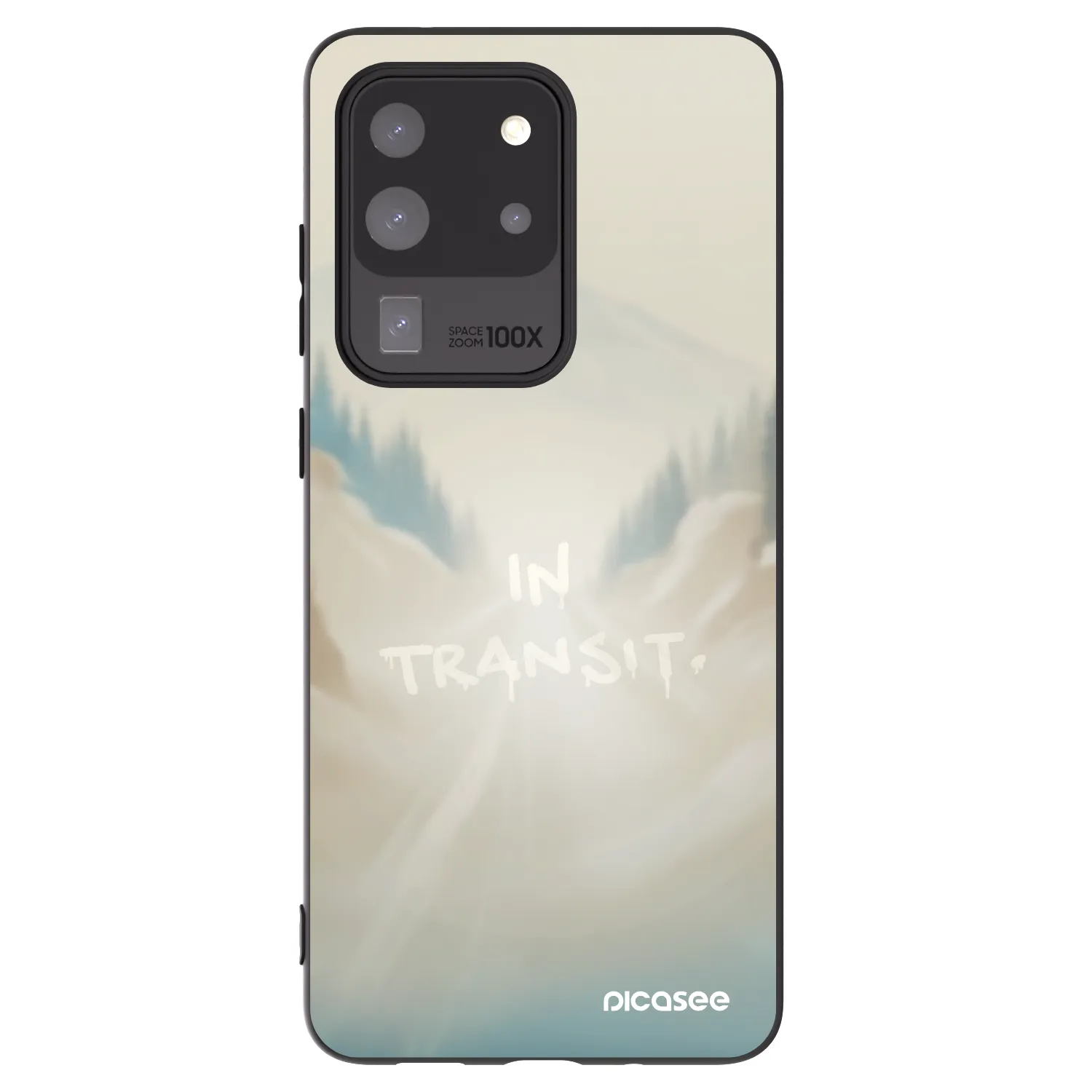 Picasee Μαύρη θήκη σιλικόνης για Samsung Galaxy S20 Ultra 5G G988F - IN TRANSIT