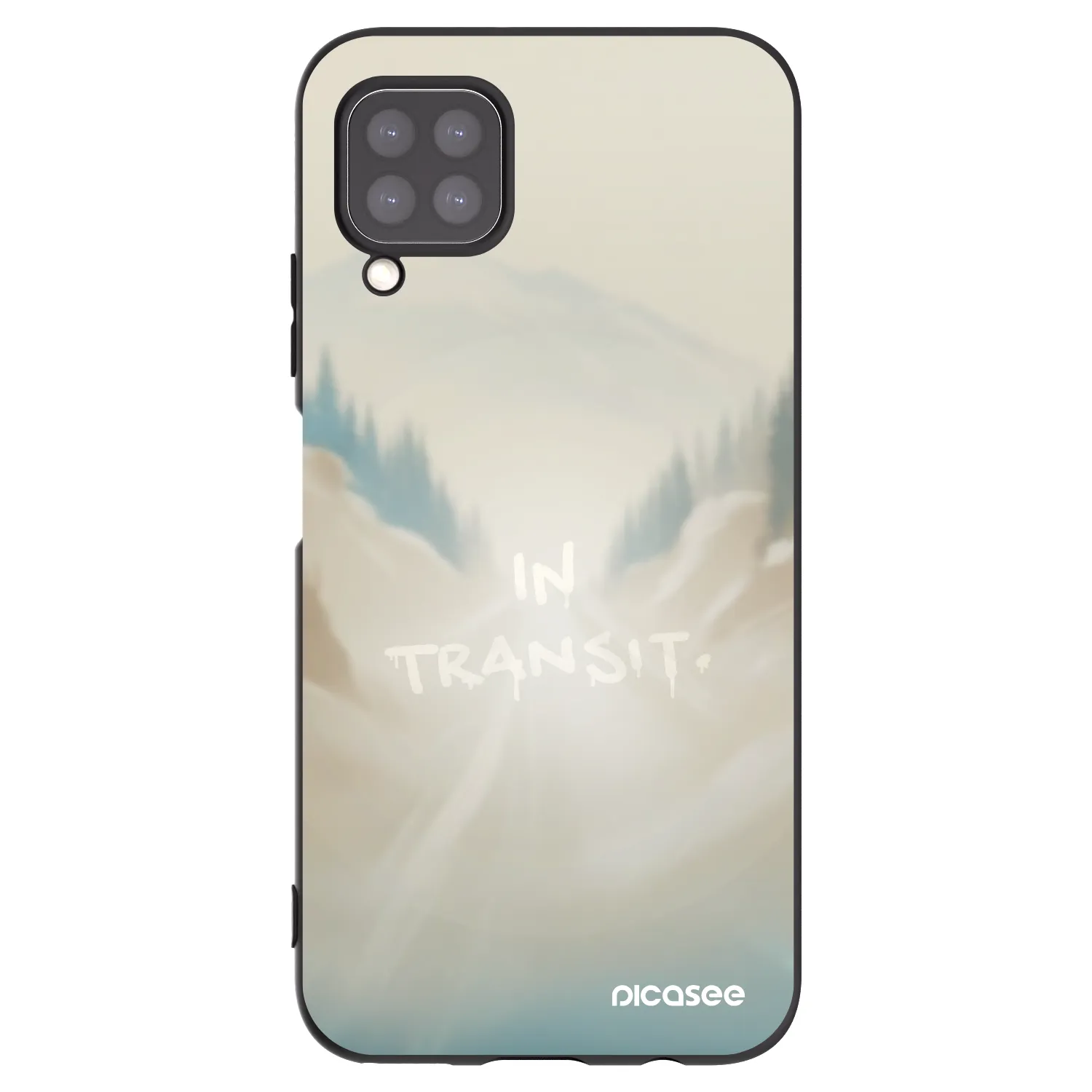 Picasee Μαύρη θήκη σιλικόνης για Huawei P40 Lite - IN TRANSIT