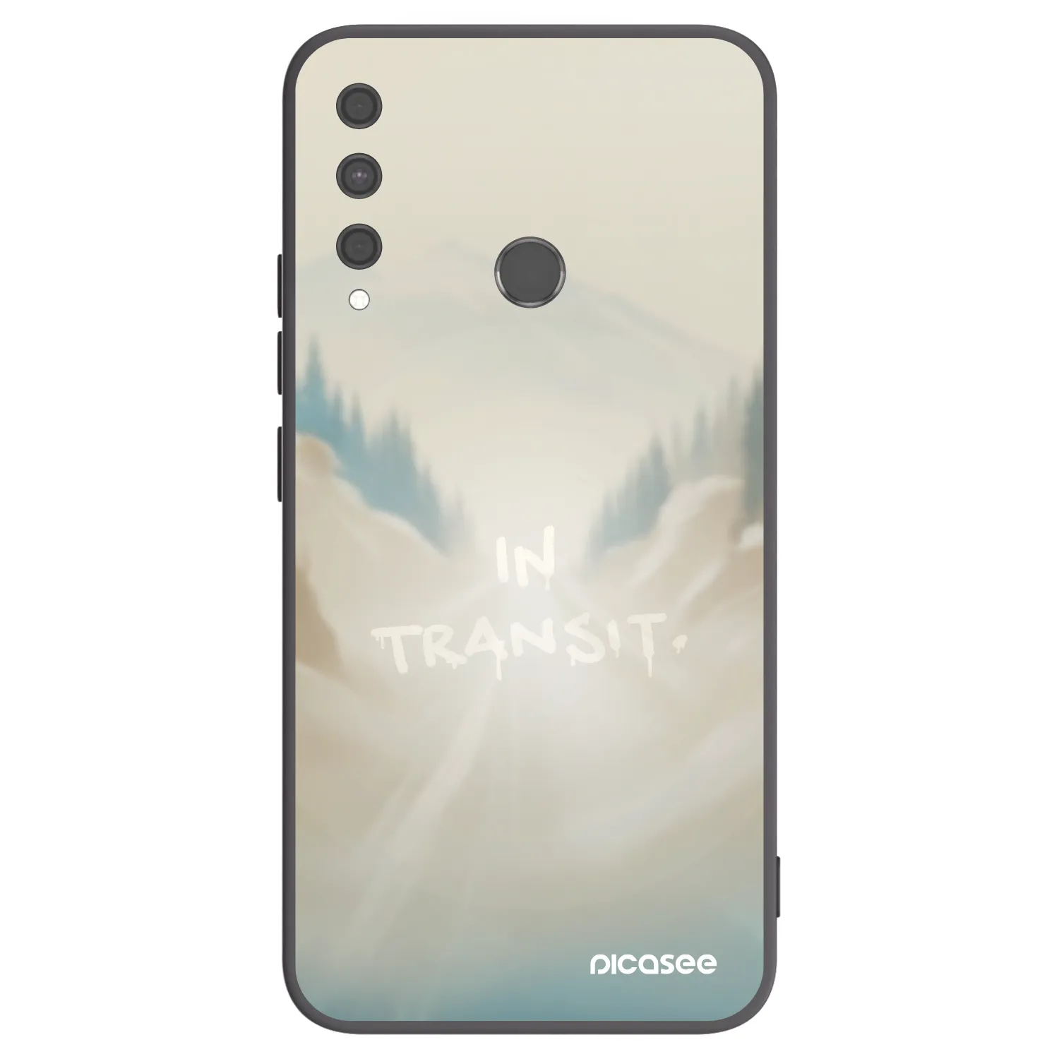 Picasee Μαύρη θήκη σιλικόνης για Huawei P40 Lite E - IN TRANSIT