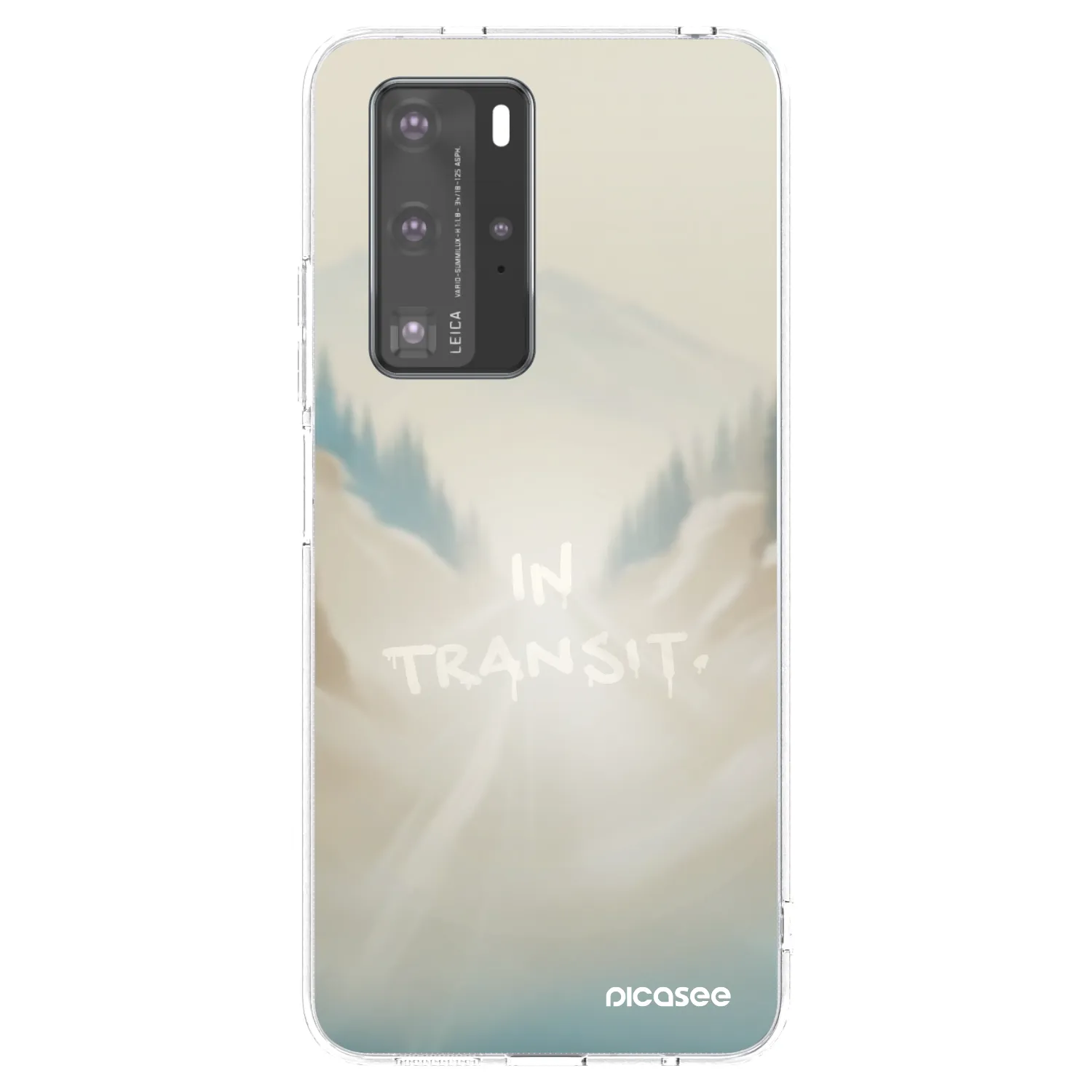 Picasee διαφανής θήκη σιλικόνης Huawei P40 Pro - IN TRANSIT