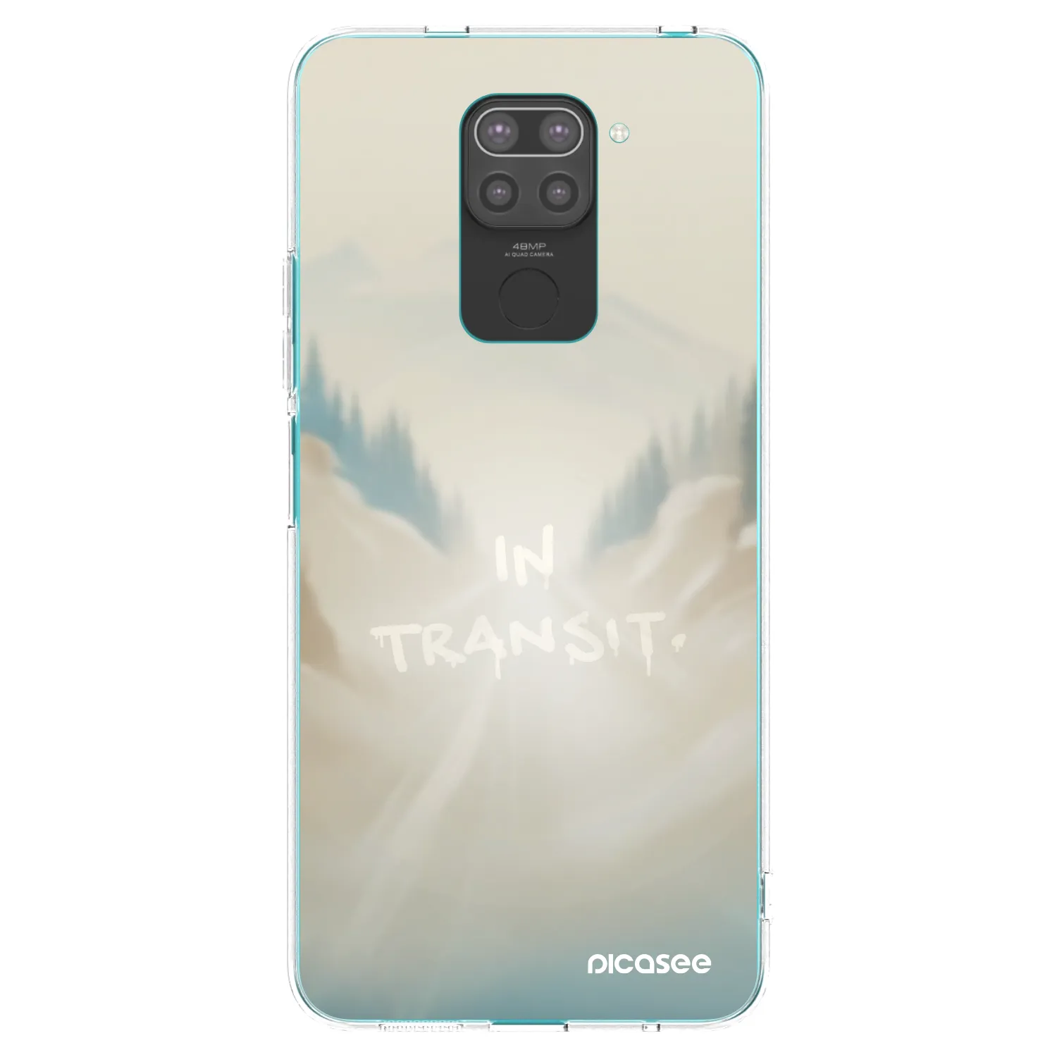Picasee Μαύρη θήκη σιλικόνης για Xiaomi Redmi Note 9 - IN TRANSIT