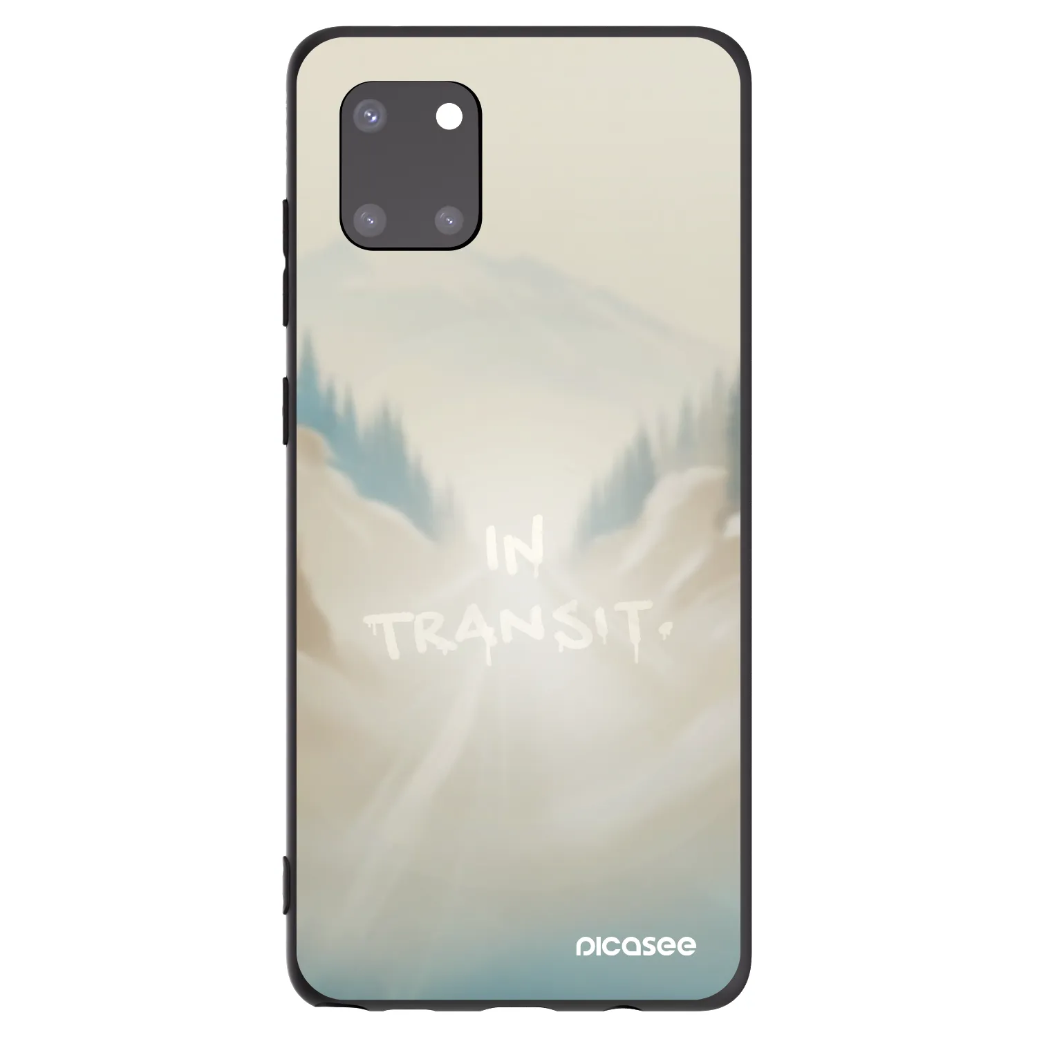 Picasee Μαύρη θήκη σιλικόνης για Samsung Galaxy Note 10 Lite N770F - IN TRANSIT
