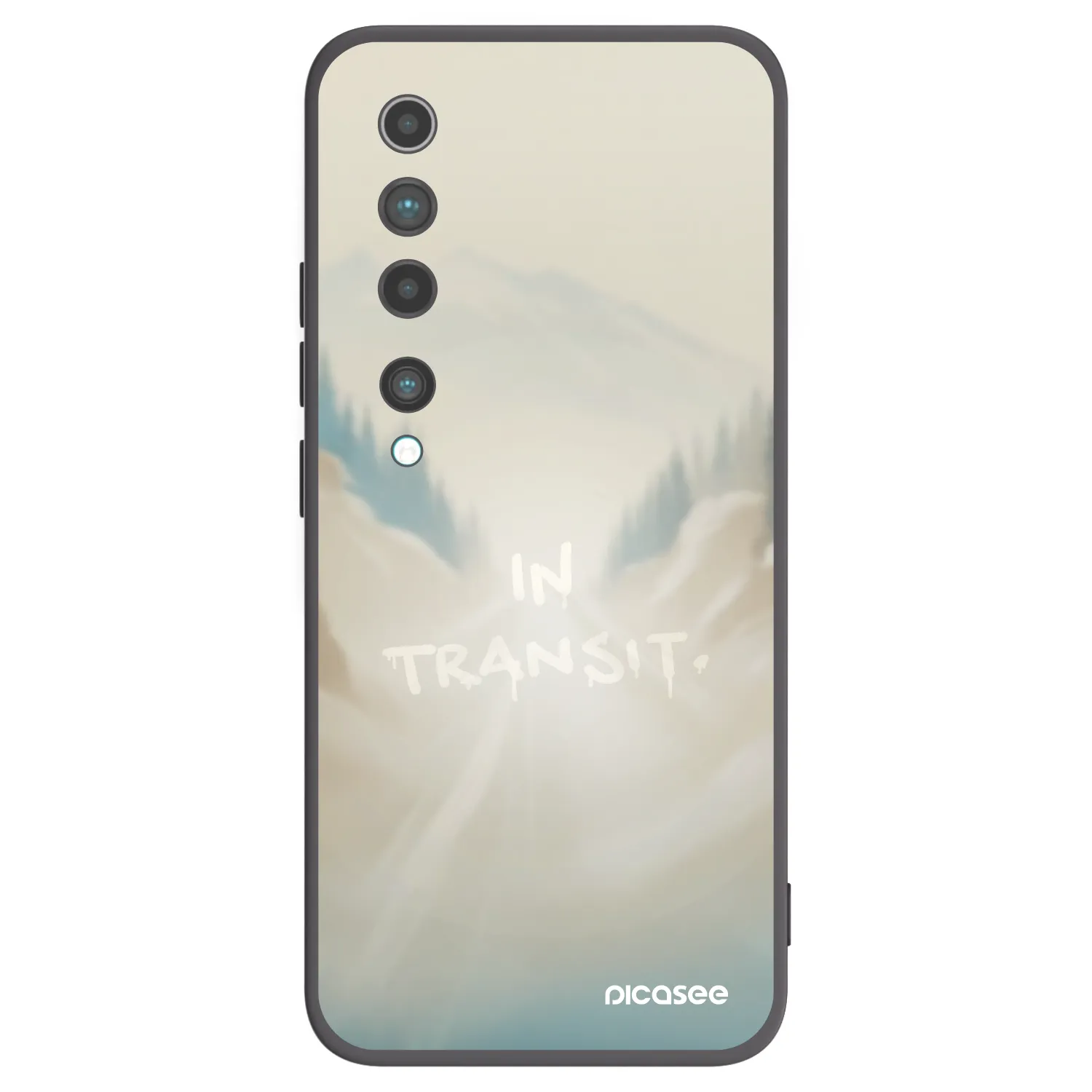 Picasee Μαύρη θήκη σιλικόνης για Xiaomi Mi 10 - IN TRANSIT