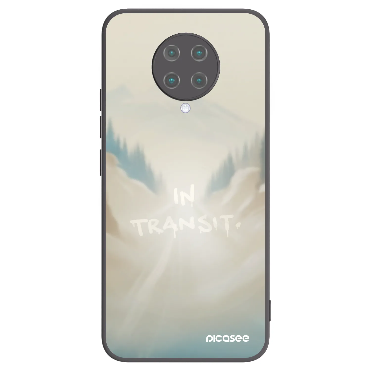 Picasee Μαύρη θήκη σιλικόνης για Xiaomi Poco F2 Pro - IN TRANSIT