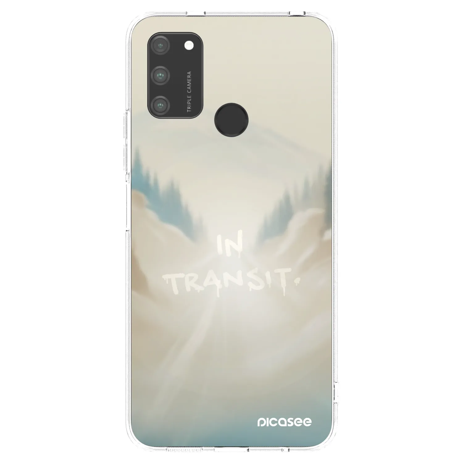 Picasee διαφανής θήκη σιλικόνης Honor 9A - IN TRANSIT