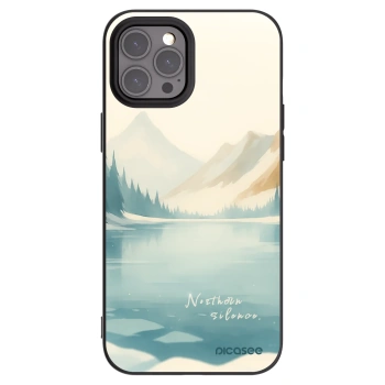 Picasee Μαύρη θήκη σιλικόνης για Apple iPhone 12 Pro Max - NOTHERN SILENCE