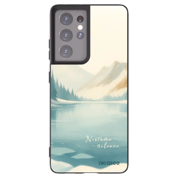 Picasee Μαύρη θήκη σιλικόνης για Samsung Galaxy S21 Ultra 5G G998B - NOTHERN SILENCE