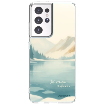 Picasee διαφανής θήκη σιλικόνης Samsung Galaxy S21 Ultra 5G G998B - NOTHERN SILENCE