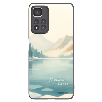 Picasee Μαύρη θήκη σιλικόνης για Xiaomi Redmi Note 11 Pro+ 5G - NOTHERN SILENCE