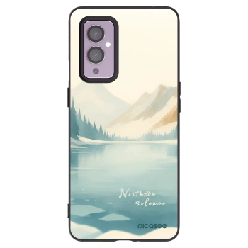 Picasee Μαύρη θήκη σιλικόνης για OnePlus 9 - NOTHERN SILENCE