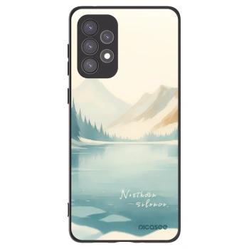 Picasee Μαύρη θήκη σιλικόνης για Samsung Galaxy A73 5G - NOTHERN SILENCE