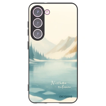 Picasee Μαύρη θήκη σιλικόνης για Samsung Galaxy S23 5G - NOTHERN SILENCE