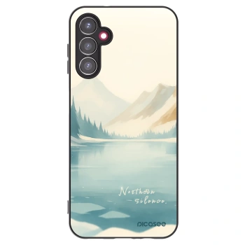 Picasee Μαύρη θήκη σιλικόνης για Samsung Galaxy A14 4G A145R - NOTHERN SILENCE