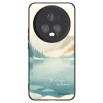 Picasee Μαύρη θήκη σιλικόνης για Honor Magic5 Pro - NOTHERN SILENCE