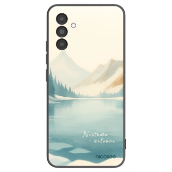 Picasee Μαύρη θήκη σιλικόνης για Samsung Galaxy A04s A047F - NOTHERN SILENCE
