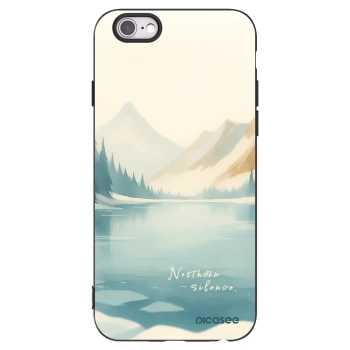 Picasee Μαύρη θήκη σιλικόνης για Apple iPhone 6/6S - NOTHERN SILENCE