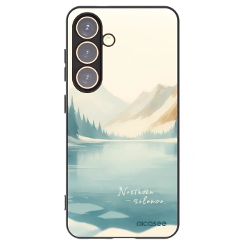 Picasee Μαύρη θήκη σιλικόνης για Samsung Galaxy S24 S921B 5G - NOTHERN SILENCE