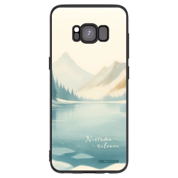 Picasee Μαύρη θήκη σιλικόνης για Samsung Galaxy S8 G950F - NOTHERN SILENCE