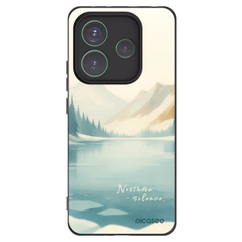 Picasee Μαύρη θήκη σιλικόνης για Xiaomi Redmi Note 14 5G - NOTHERN SILENCE