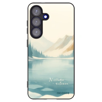 Picasee Μαύρη θήκη σιλικόνης για Samsung Galaxy S25 5G - NOTHERN SILENCE