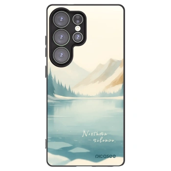 Picasee Μαύρη θήκη σιλικόνης για Samsung Galaxy S25 Ultra 5G - NOTHERN SILENCE