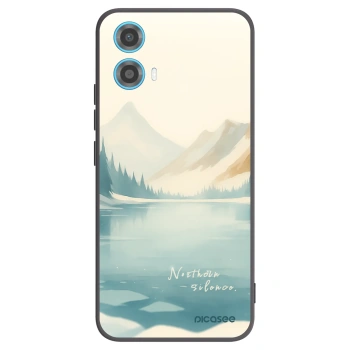 Picasee Μαύρη θήκη σιλικόνης για Motorola Moto G34 5G - NOTHERN SILENCE