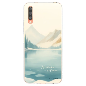 Picasee διαφανής θήκη σιλικόνης Samsung Galaxy A70 A705F - NOTHERN SILENCE