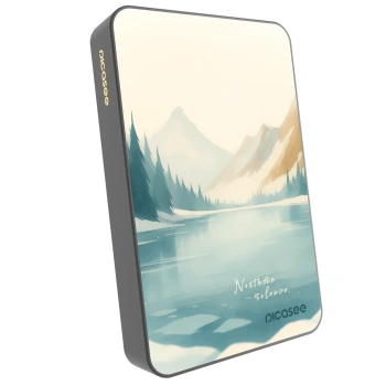 Picasee Powerbank με MagSafe 10 000 mAh Γκρί - NOTHERN SILENCE