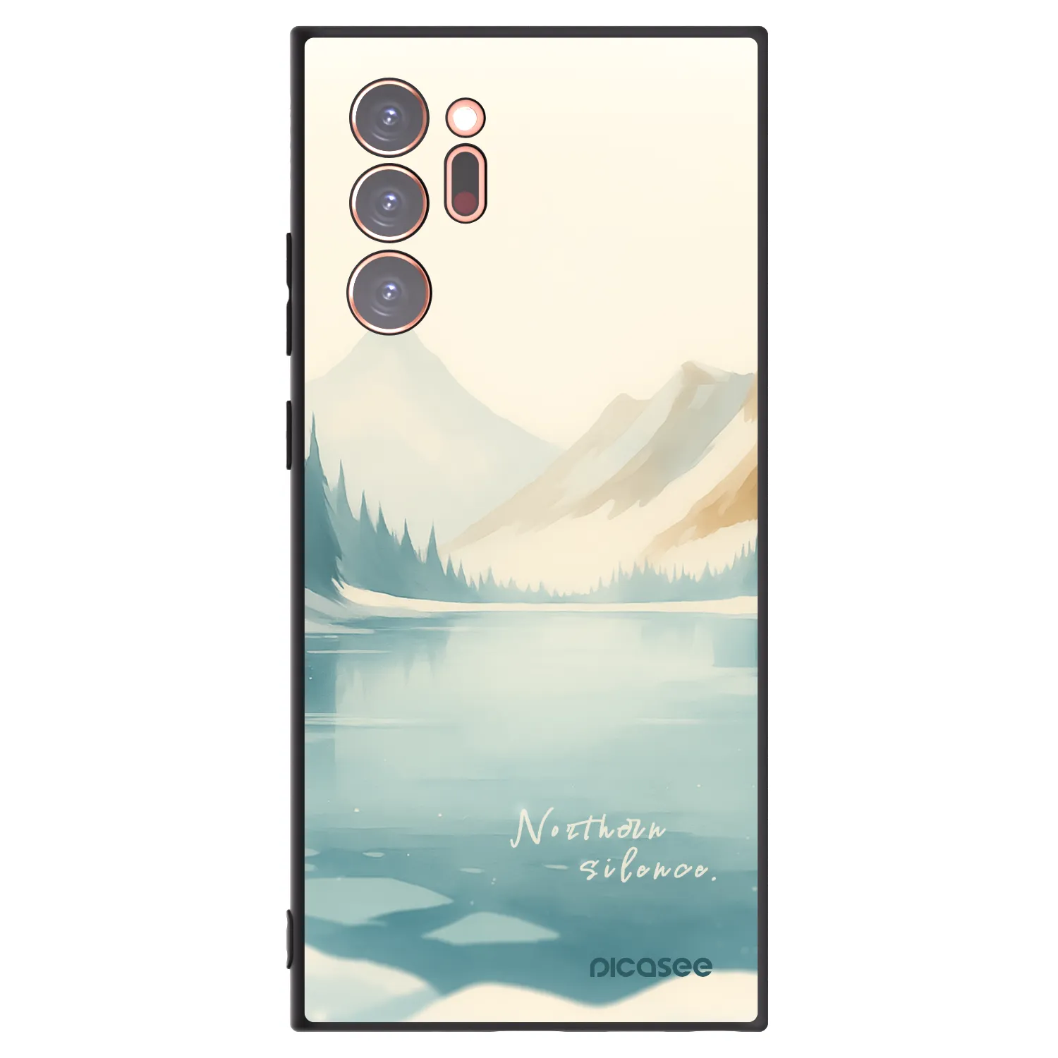 Picasee Μαύρη θήκη σιλικόνης για Samsung Galaxy Note 20 Ultra - NOTHERN SILENCE