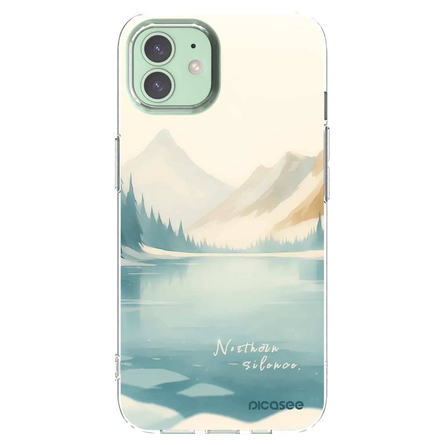 Picasee διαφανής θήκη σιλικόνης Apple iPhone 12 Pro - NOTHERN SILENCE
