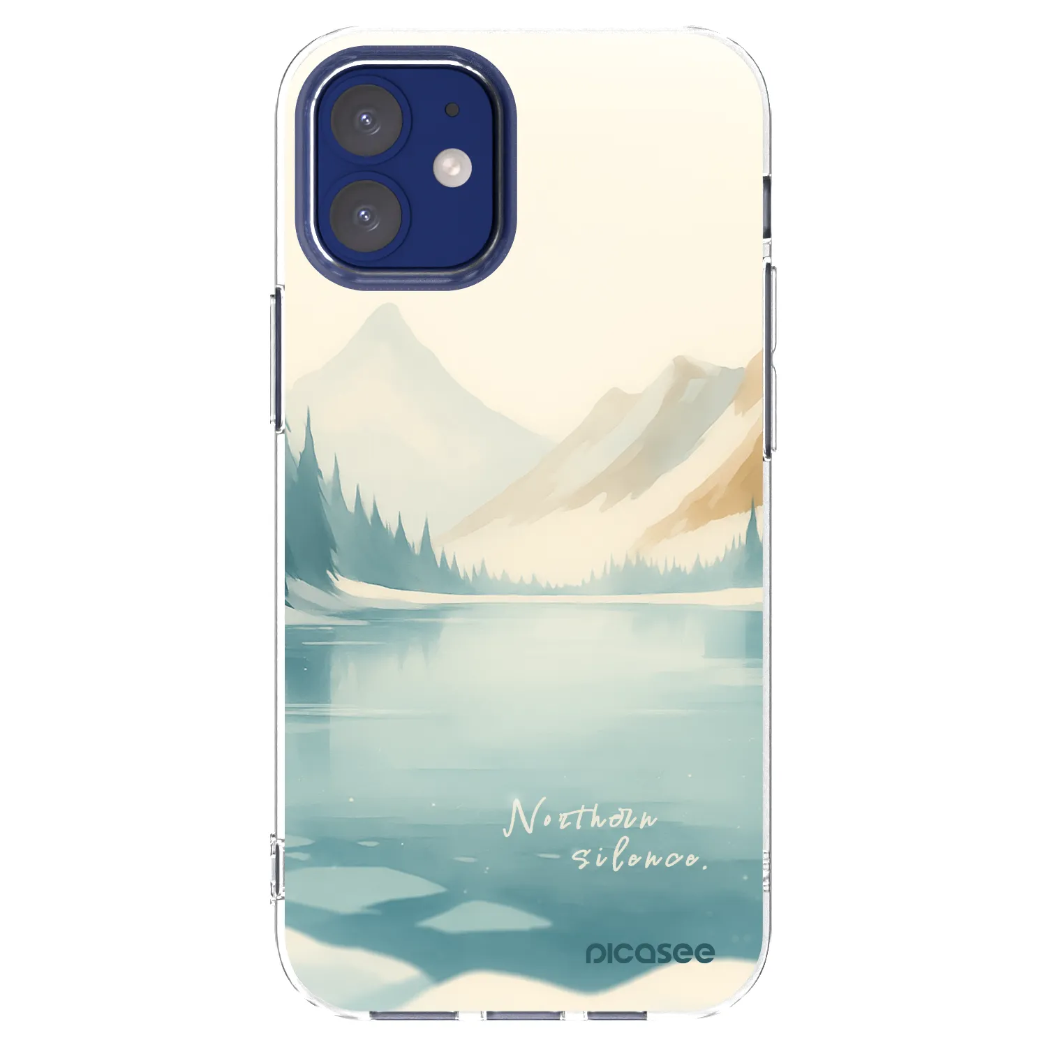 Picasee διαφανής θήκη σιλικόνης Apple iPhone 12 mini - NOTHERN SILENCE