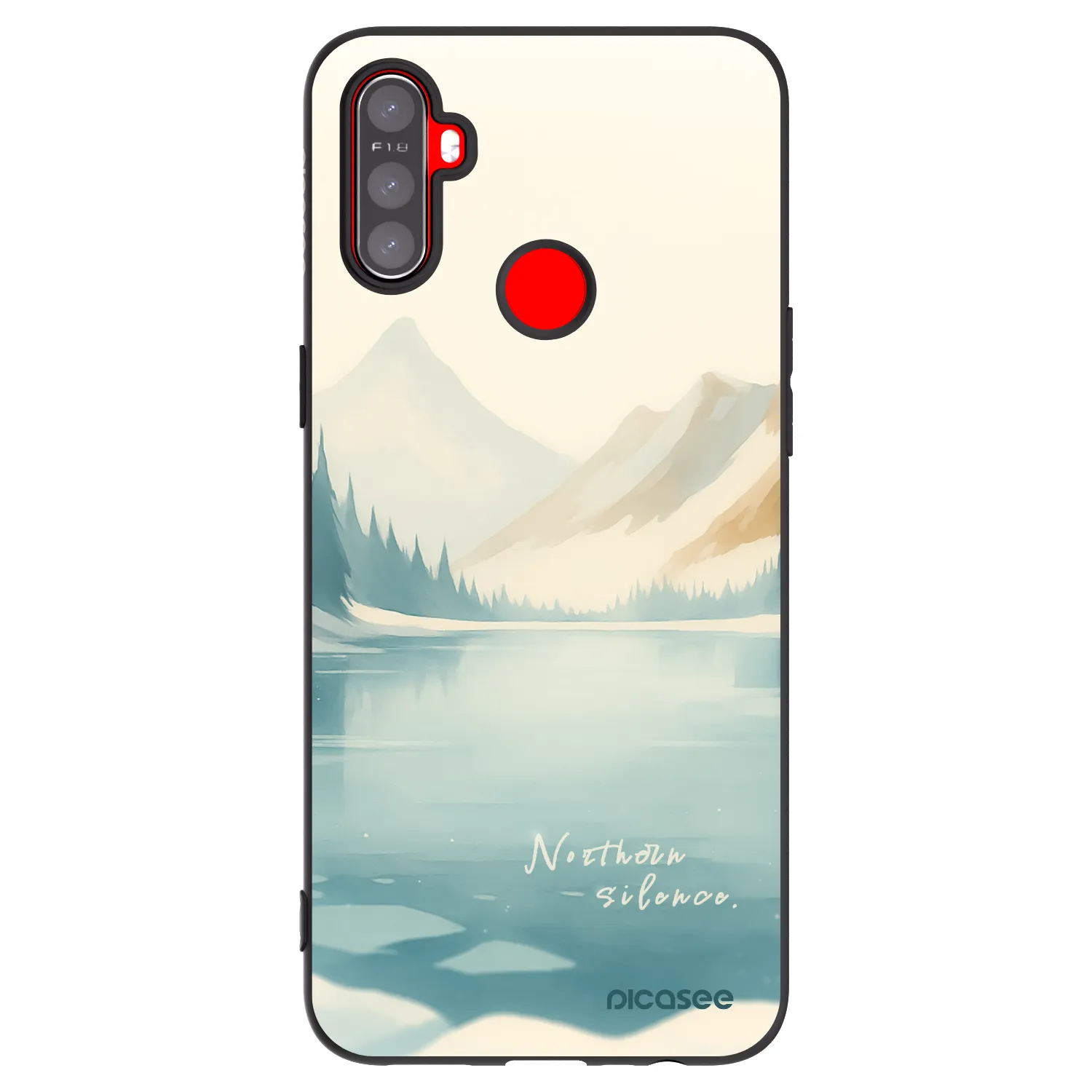 Picasee Μαύρη θήκη σιλικόνης για Realme C3 - NOTHERN SILENCE