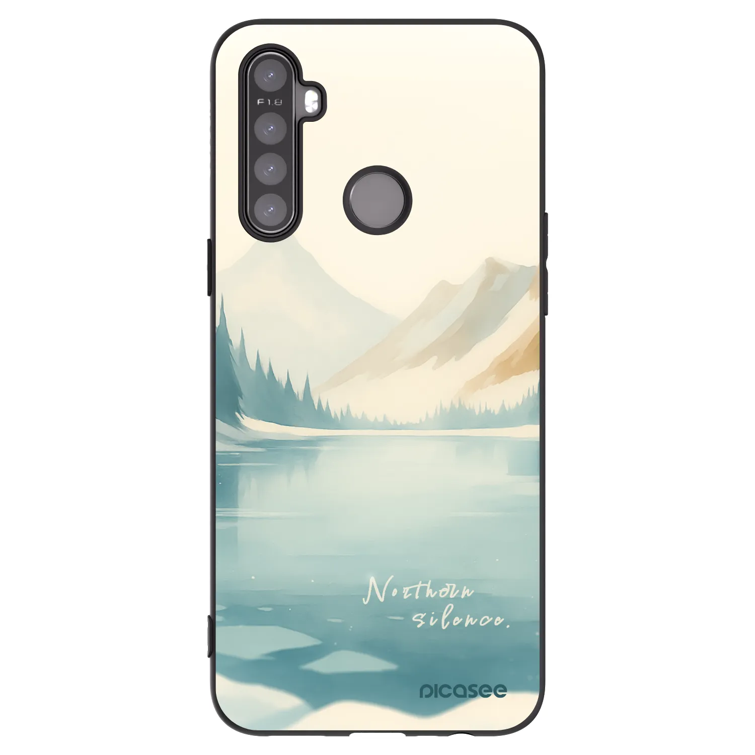 Picasee Μαύρη θήκη σιλικόνης για Realme 6i - NOTHERN SILENCE