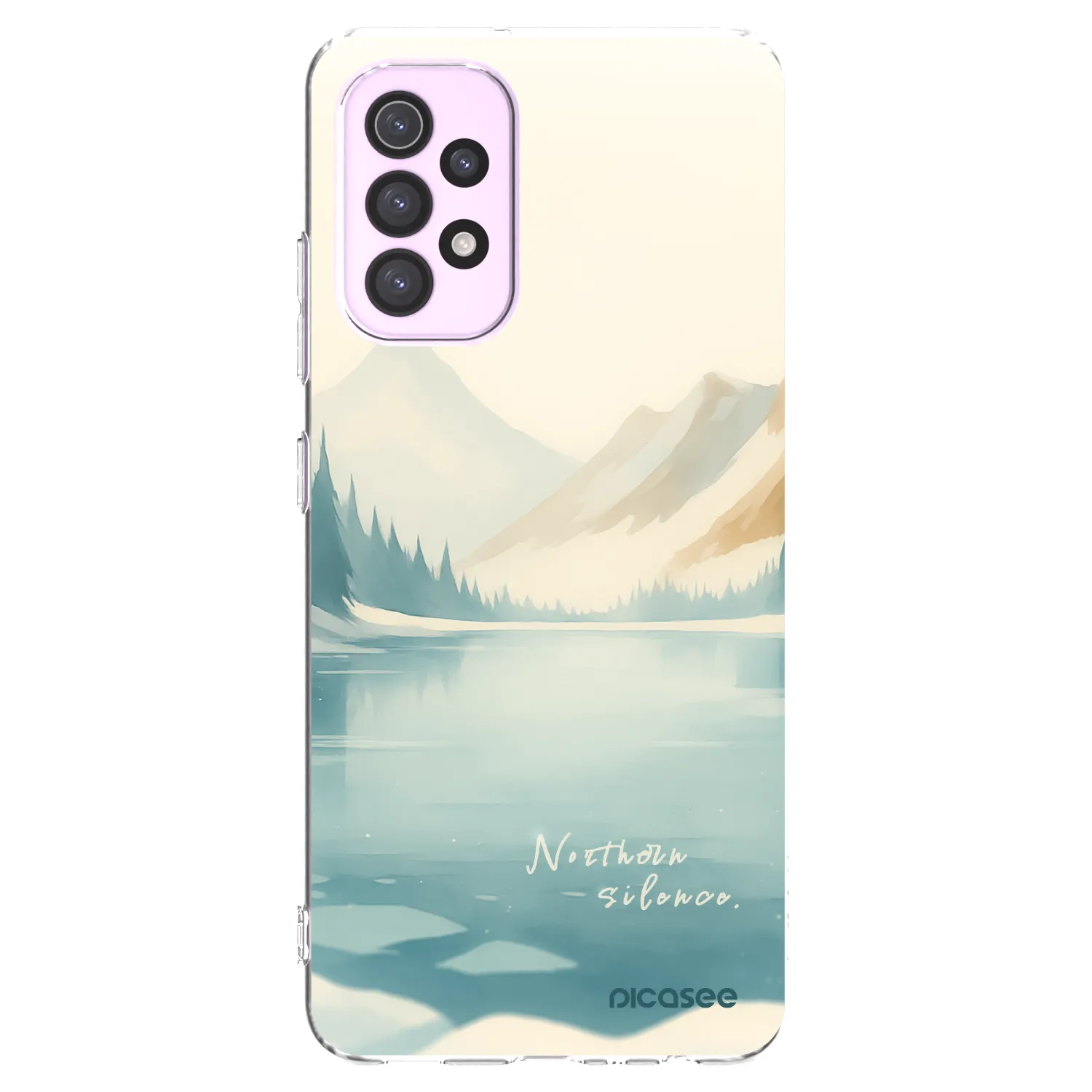 Picasee διαφανής θήκη σιλικόνης Samsung Galaxy A32 5G A326B - NOTHERN SILENCE