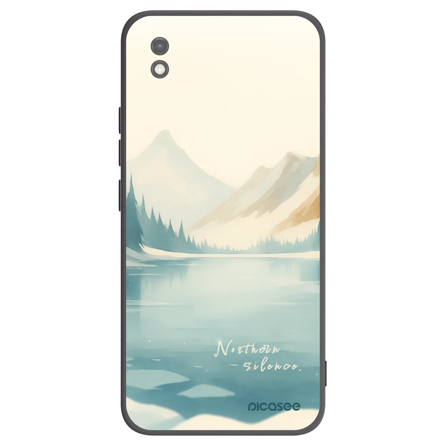 Picasee Μαύρη θήκη σιλικόνης για Xiaomi Redmi 9AT - NOTHERN SILENCE