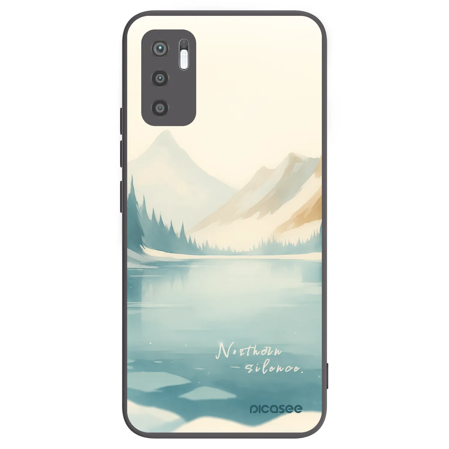 Picasee Μαύρη θήκη σιλικόνης για Xiaomi Redmi Note 10 5G - NOTHERN SILENCE