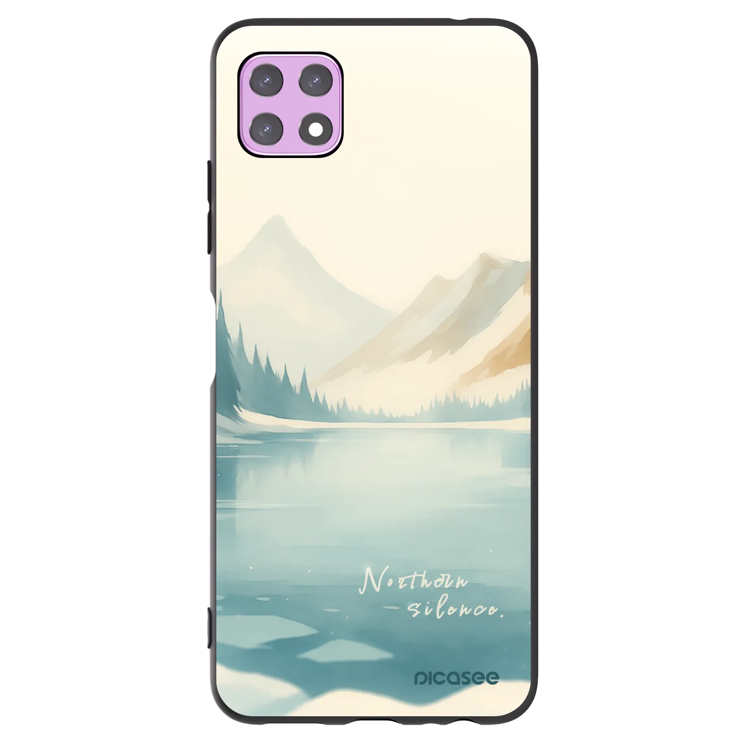 Picasee Μαύρη θήκη σιλικόνης για Samsung Galaxy A22 A226B 5G - NOTHERN SILENCE