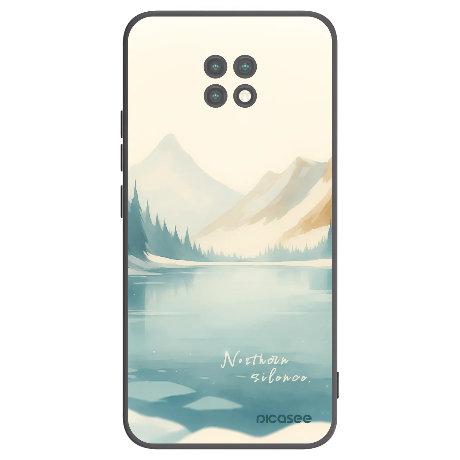 Picasee Μαύρη θήκη σιλικόνης για Xiaomi Redmi Note 9T - NOTHERN SILENCE