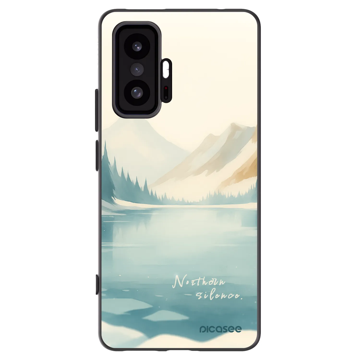 Picasee Μαύρη θήκη σιλικόνης για Xiaomi 11T Pro - NOTHERN SILENCE