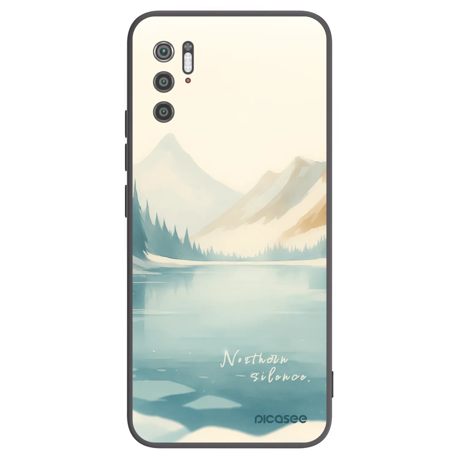 Picasee Μαύρη θήκη σιλικόνης για Xiaomi Poco M3 Pro 5G - NOTHERN SILENCE