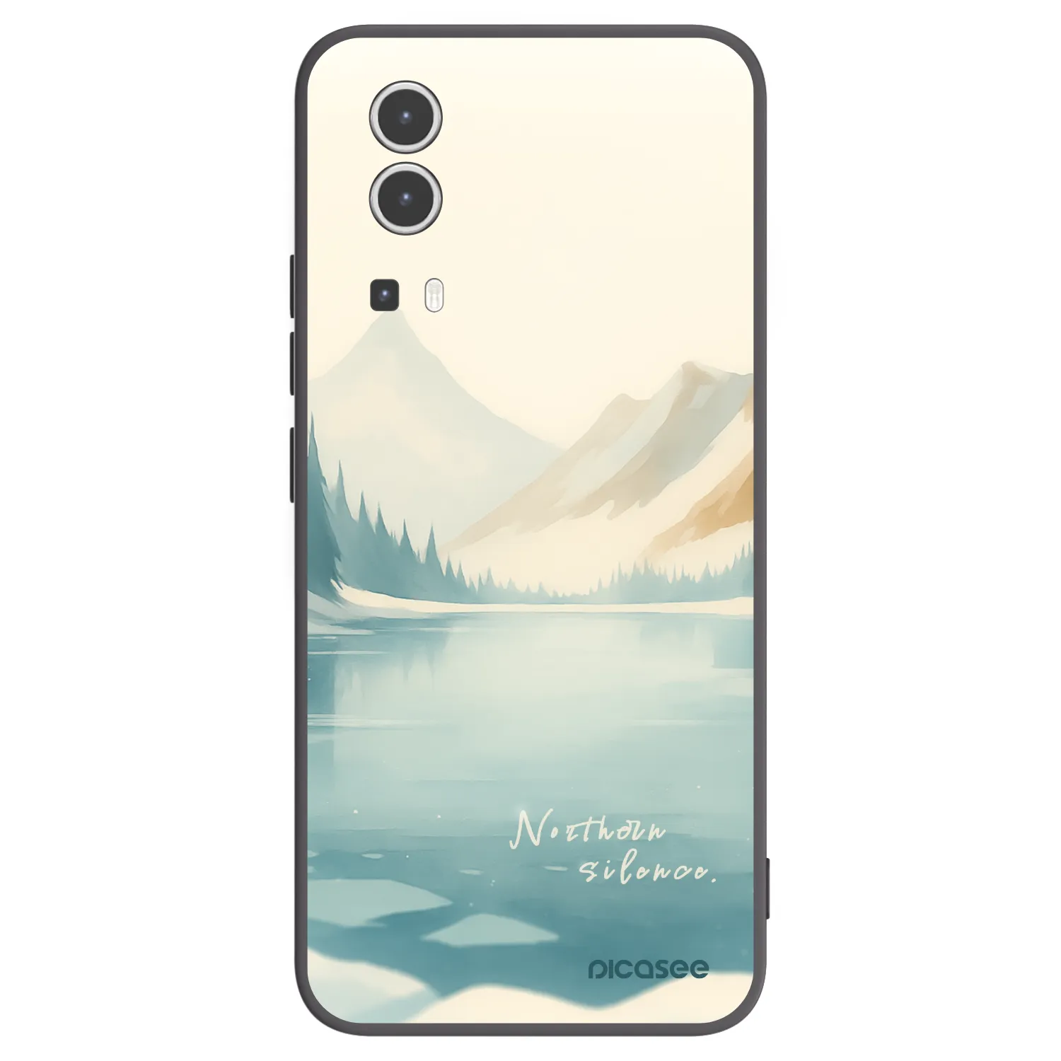 Picasee Μαύρη θήκη σιλικόνης για Vivo Y72 5G - NOTHERN SILENCE