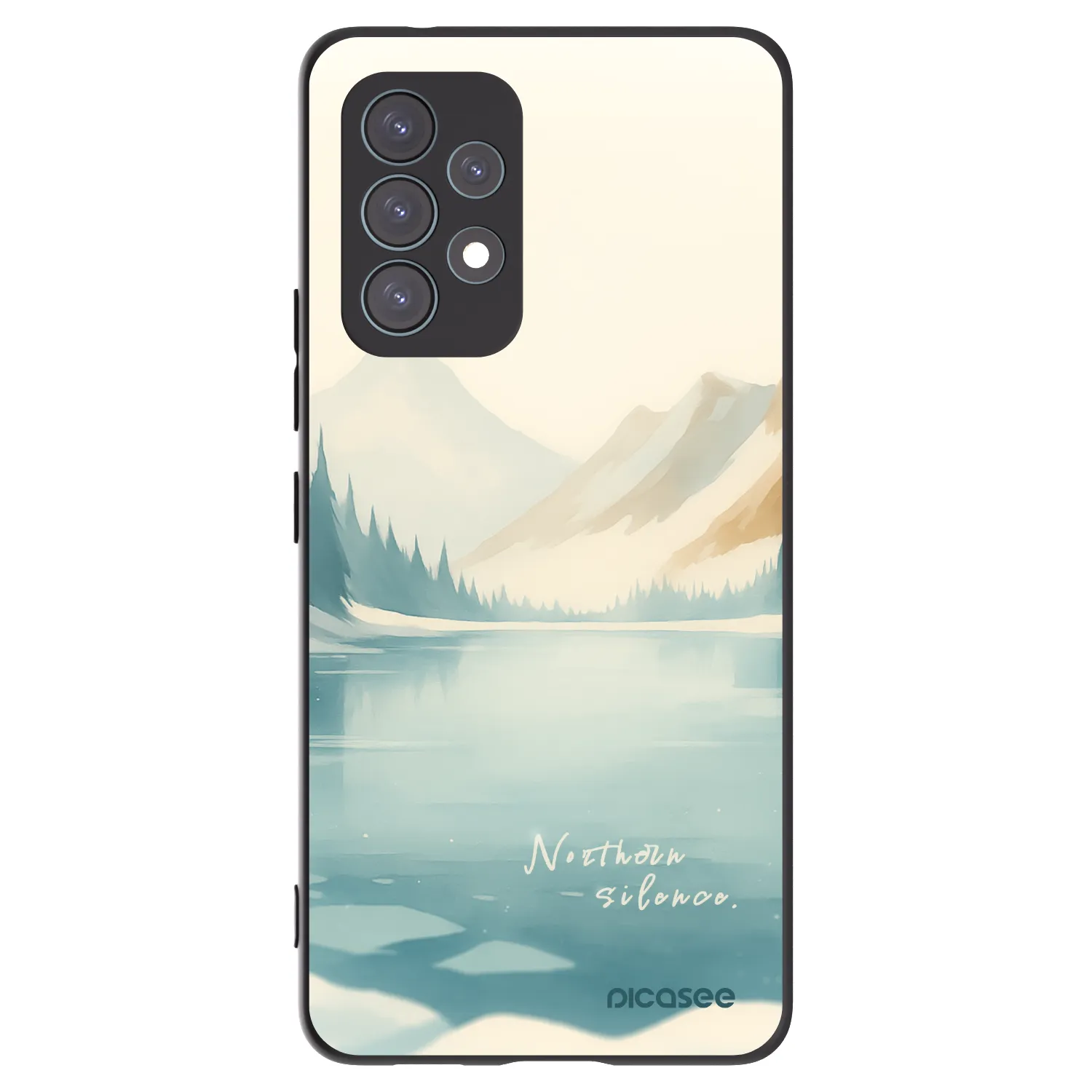 Picasee Μαύρη θήκη σιλικόνης για Samsung Galaxy A53 5G A536 - NOTHERN SILENCE
