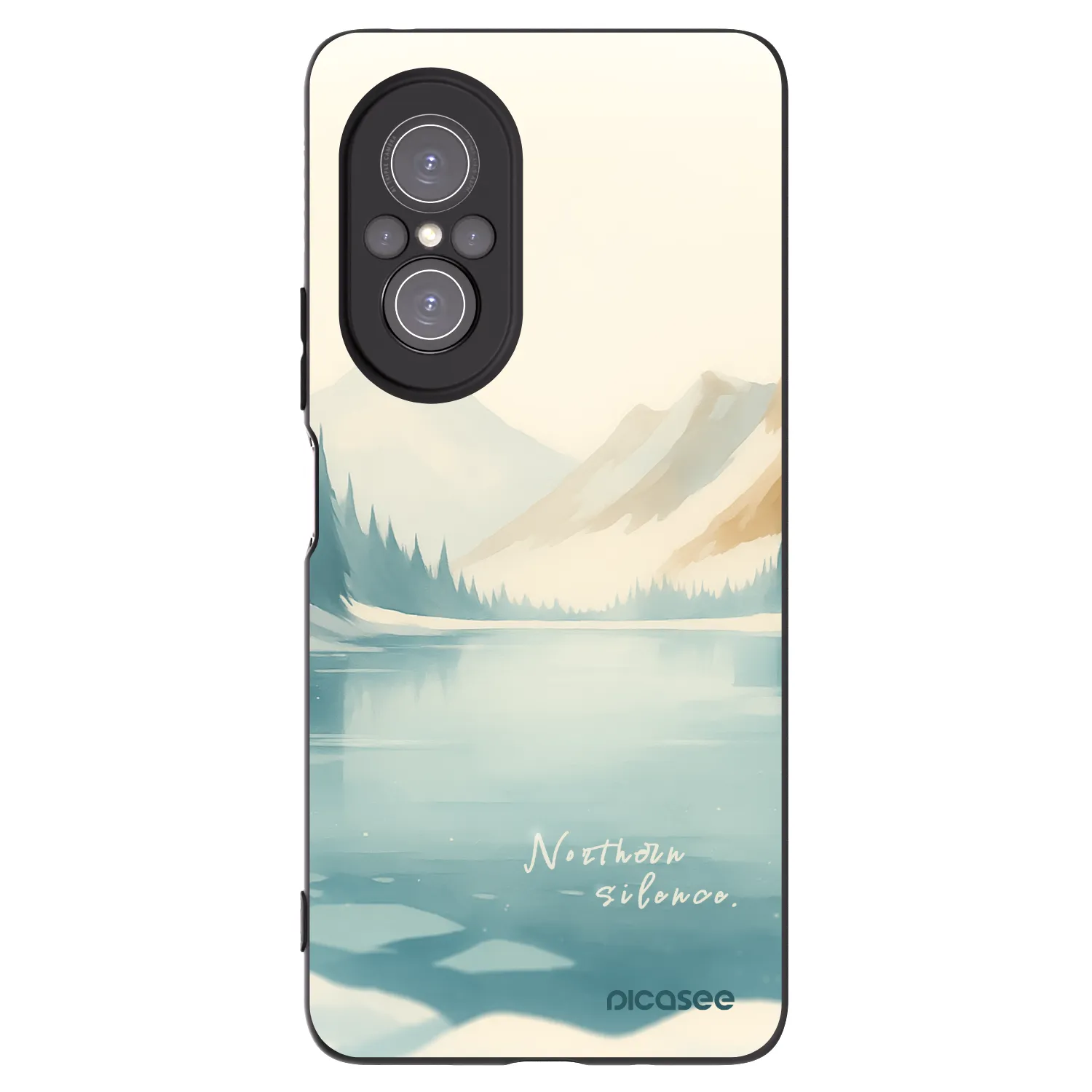 Picasee Μαύρη θήκη σιλικόνης για Huawei Nova 9 SE - NOTHERN SILENCE