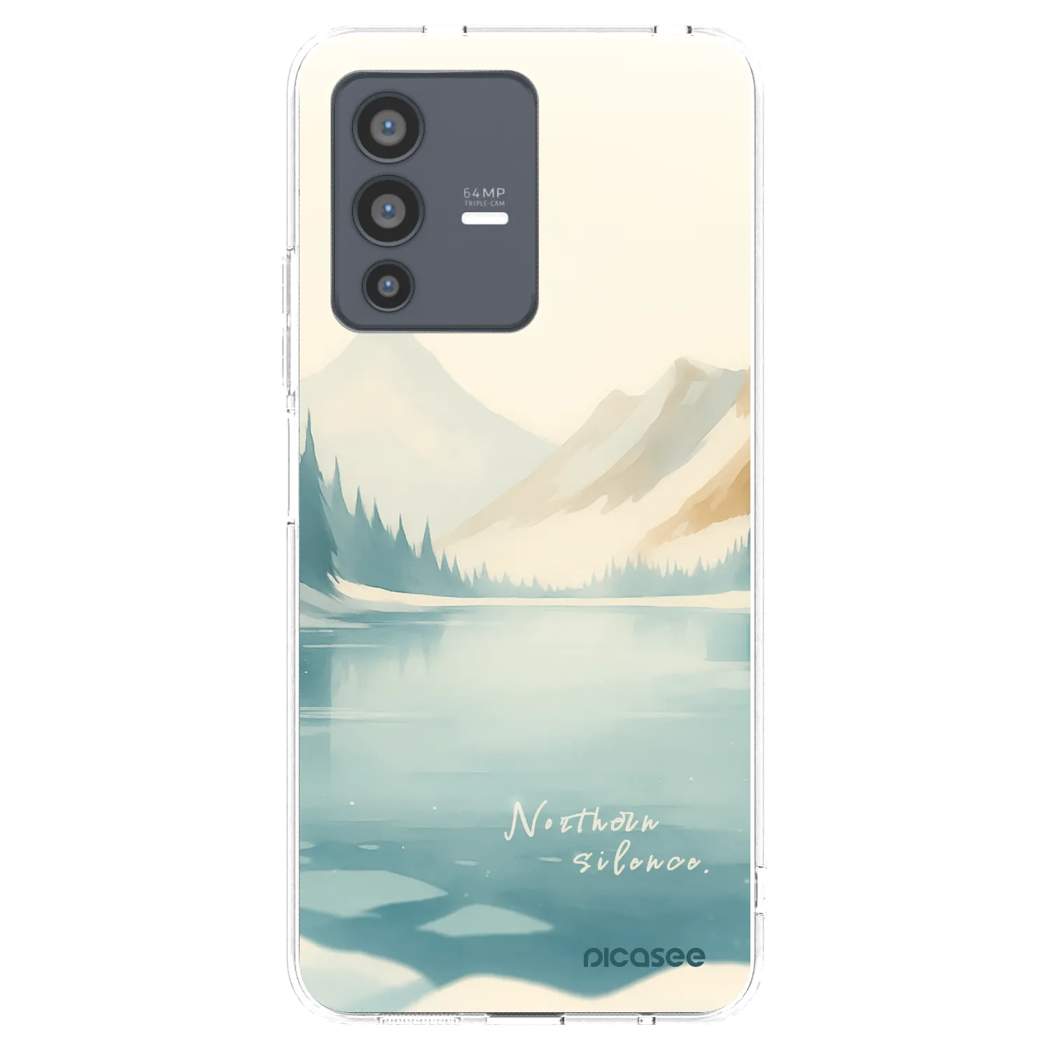 Picasee διαφανής θήκη σιλικόνης Vivo V23 5G - NOTHERN SILENCE