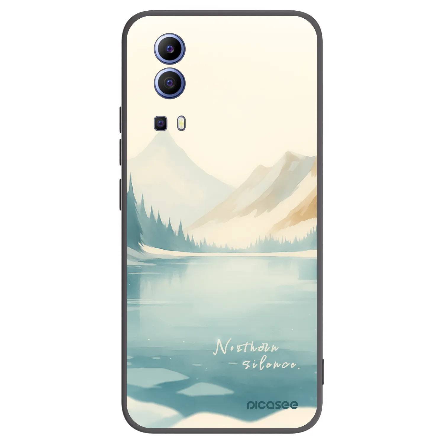 Picasee Μαύρη θήκη σιλικόνης για Vivo Y52 5G - NOTHERN SILENCE