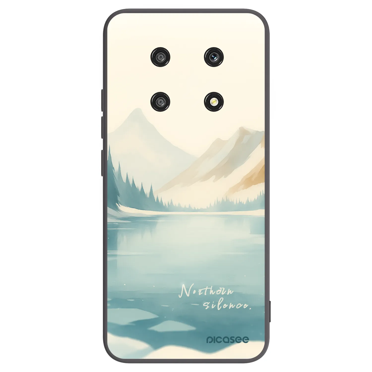 Picasee Μαύρη θήκη σιλικόνης για Honor Magic4 Lite 5G - NOTHERN SILENCE