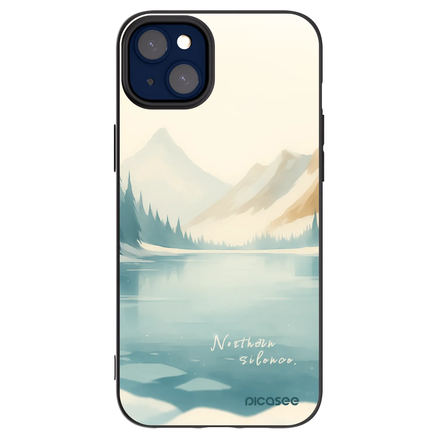 Picasee Μαύρη θήκη σιλικόνης για Apple iPhone 14 Plus - NOTHERN SILENCE