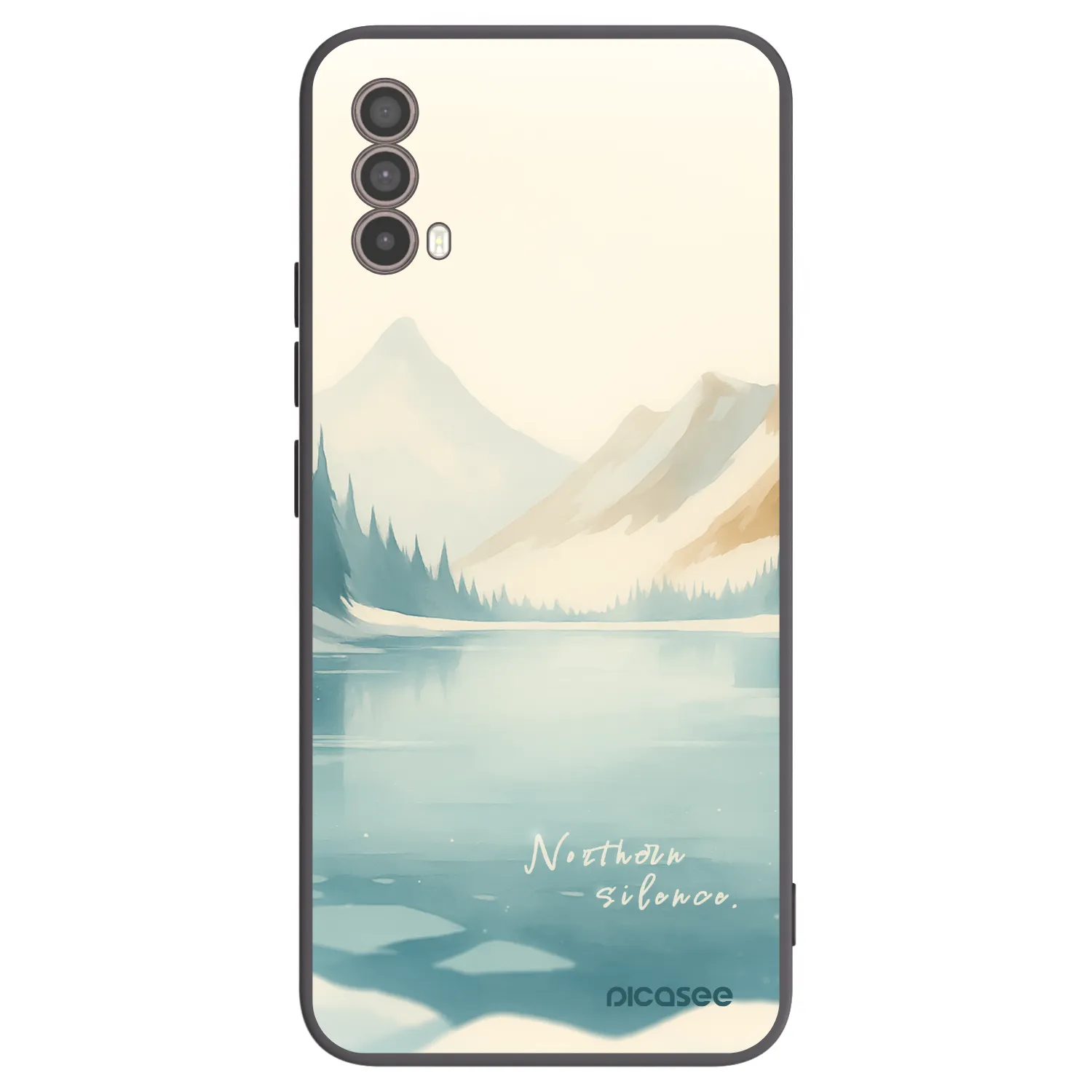 Picasee Μαύρη θήκη σιλικόνης για Motorola Moto E40 - NOTHERN SILENCE